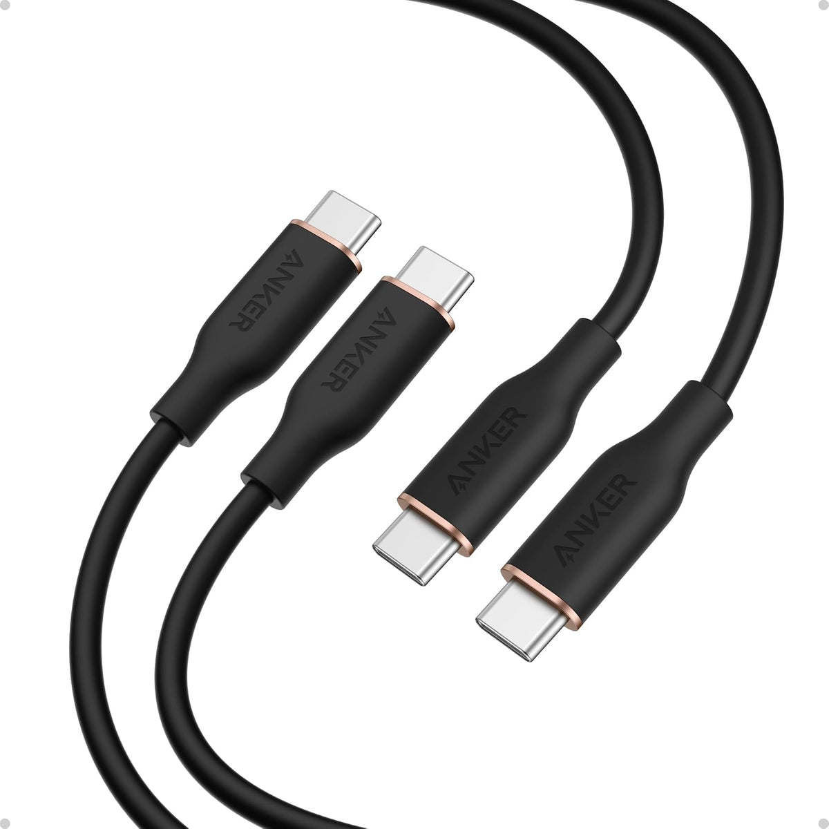 Anker USB C, cable de carga rápida tipo C de 240 W (paquete de 2