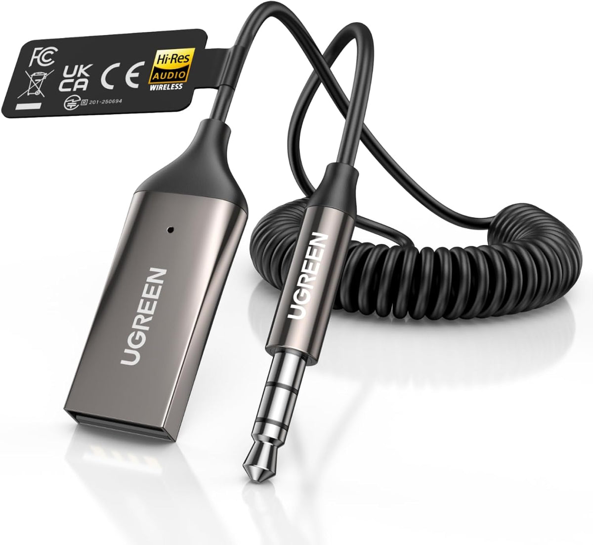 Receptor-Bluetooth-6-0-UGREEN-AUX-para-Auto-con-LDAC-y-Micrófono-portada