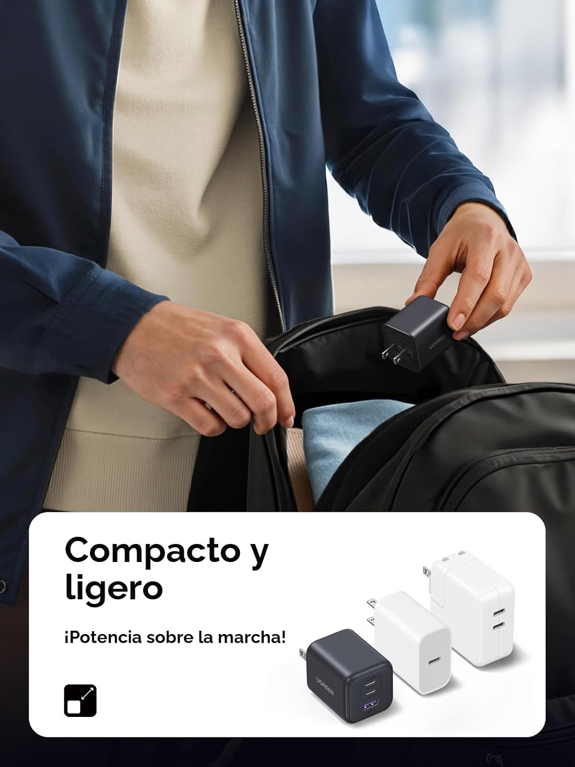 Cargador-de-Pared-UGREEN-GaN-USB-C-45-W-de-3-Puertos-PPS-5
