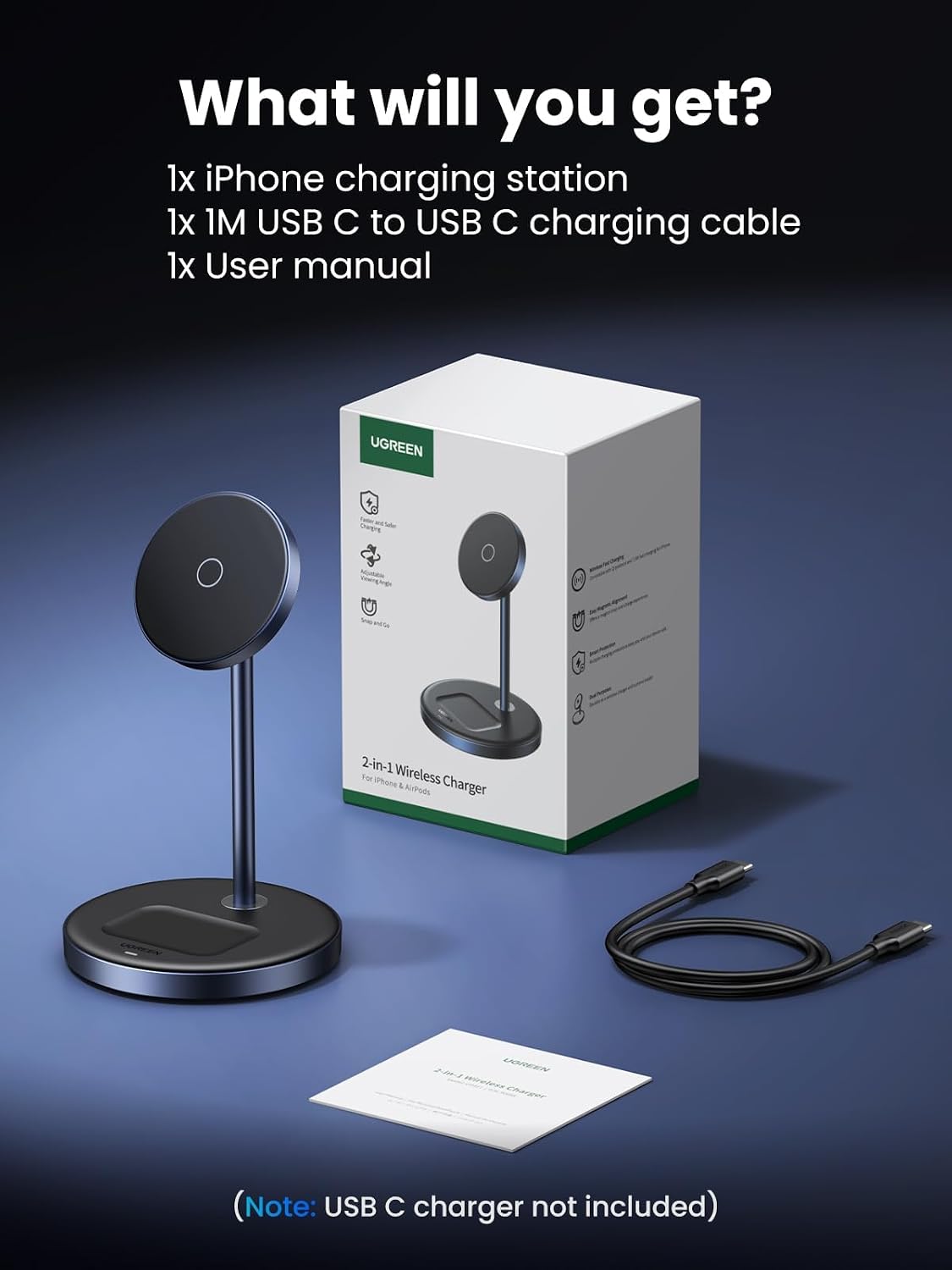 Soporte-de-Carga-Inalámbrica-UGREEN-MagFlow-2-en-1-Compatible-con-MagSafe-7