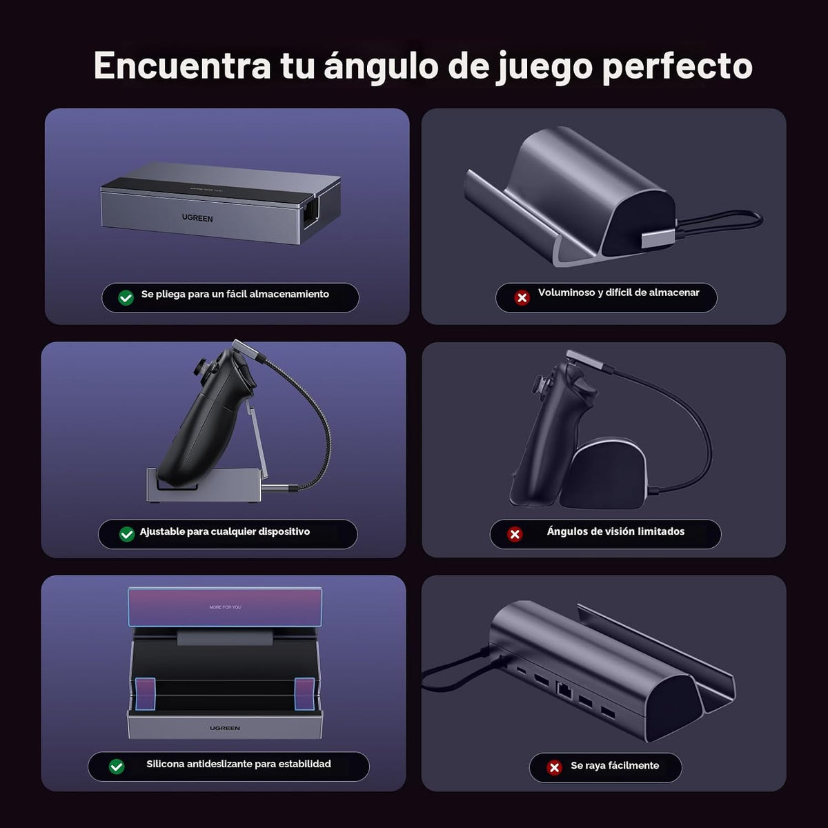 Dock-UGREEN-6-en-1-para-Steam-Deck-con-HDMI-2-1-4K-120Hz-y-Carga-PD-100-W-7