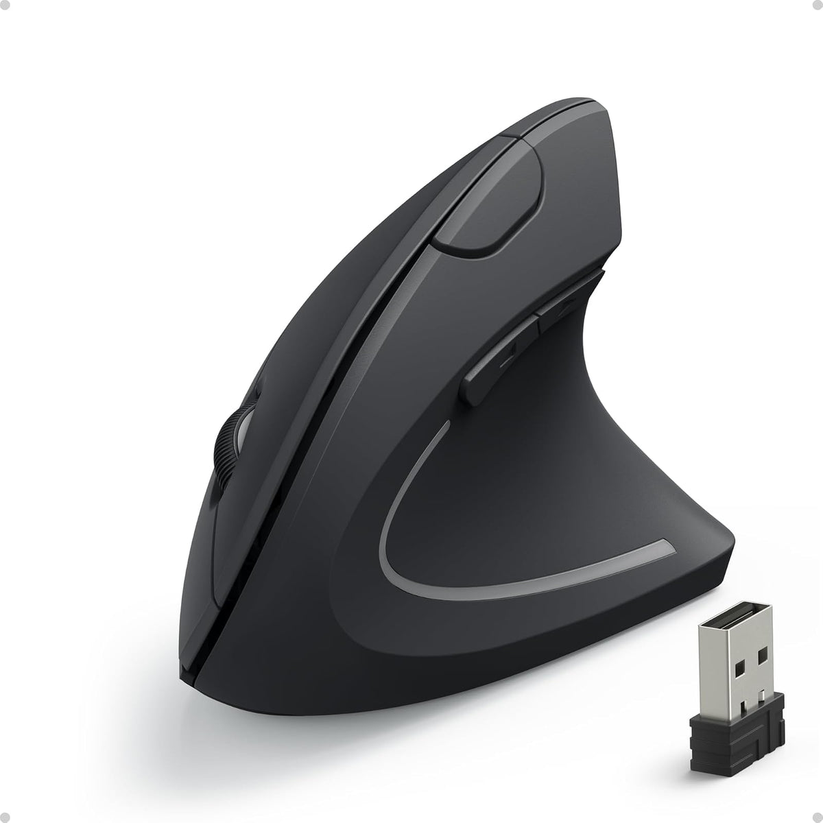 Mouse Anker óptico, ergonómico, vertical e inalámbrico 2.4G de Anker, modelos 800/1200/1600 ppp