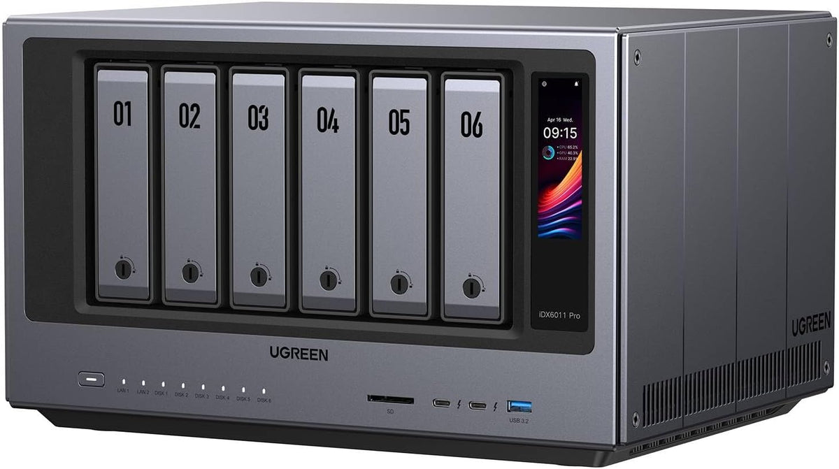 NAS-UGREEN-iDX6011-con-IA-32-GB-y-6-Bahías-portada