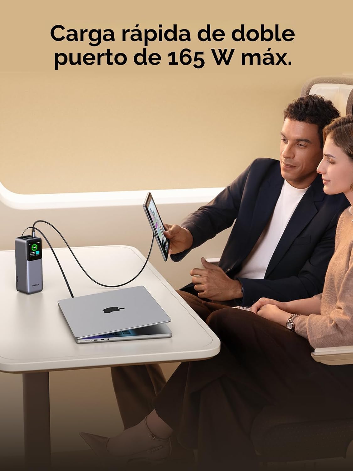 Power-Bank-UGREEN-Nexode-20-000-mAh-165-W-para-MacBook-Pro-16-con-Cable-Integrado-3