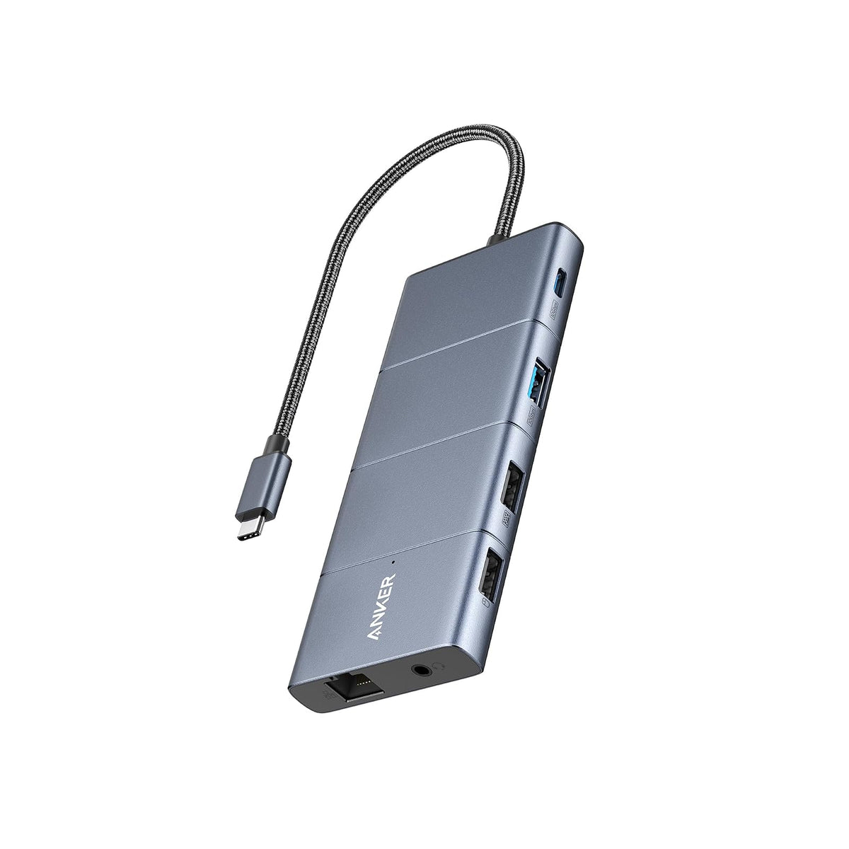 Hub USB Anker USB-C, estación de acoplamiento 11 en 1 monitor dual con