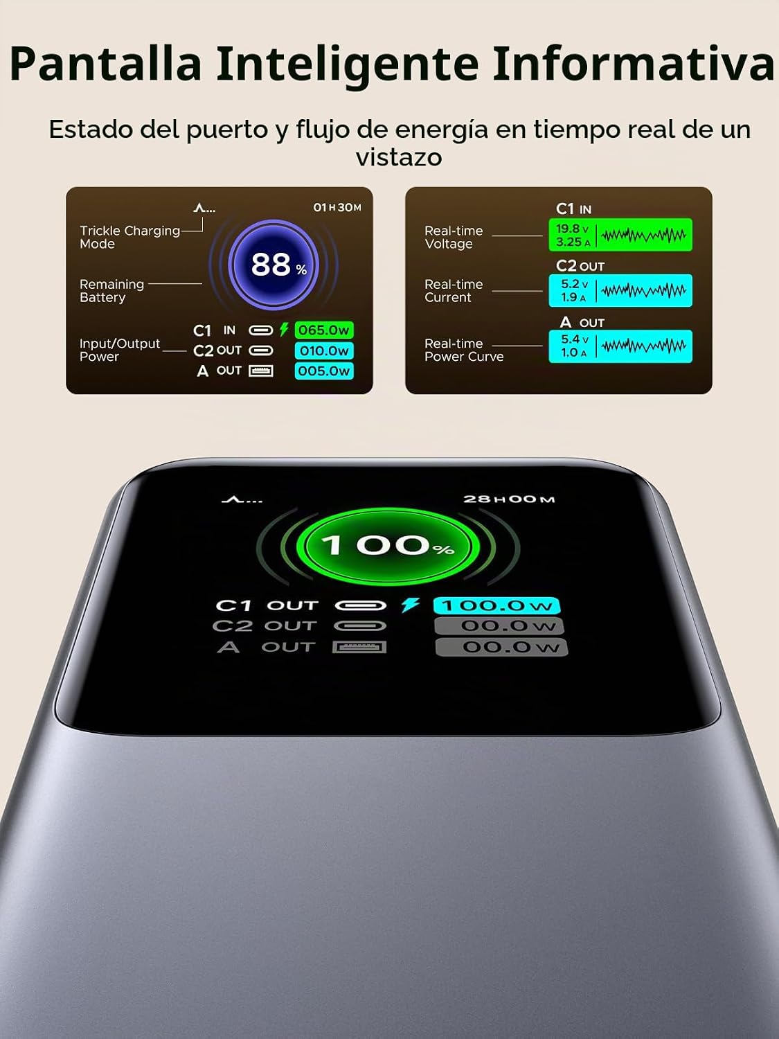 Power-Bank-UGREEN-Nexode-20-000-mAh-165-W-para-MacBook-Pro-16-con-Cable-Integrado-5