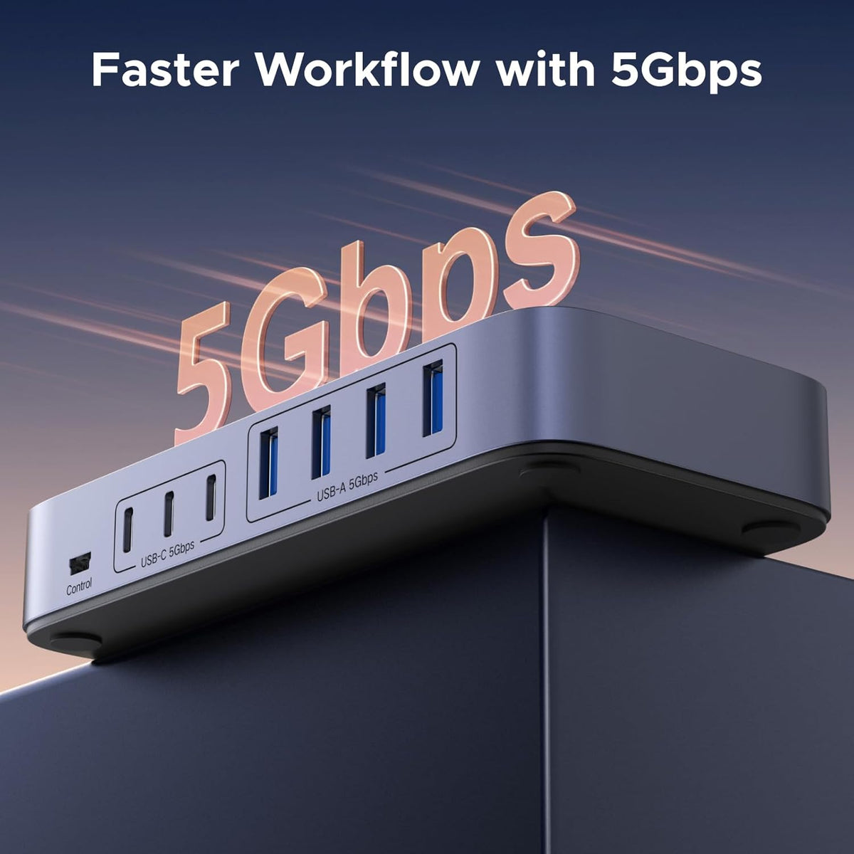 Switch-USB-3-0-UGREEN-de-2-Entradas-y-7-Salidas-para-2-Computadoras-4-USB-A-y-3-USB-C-3