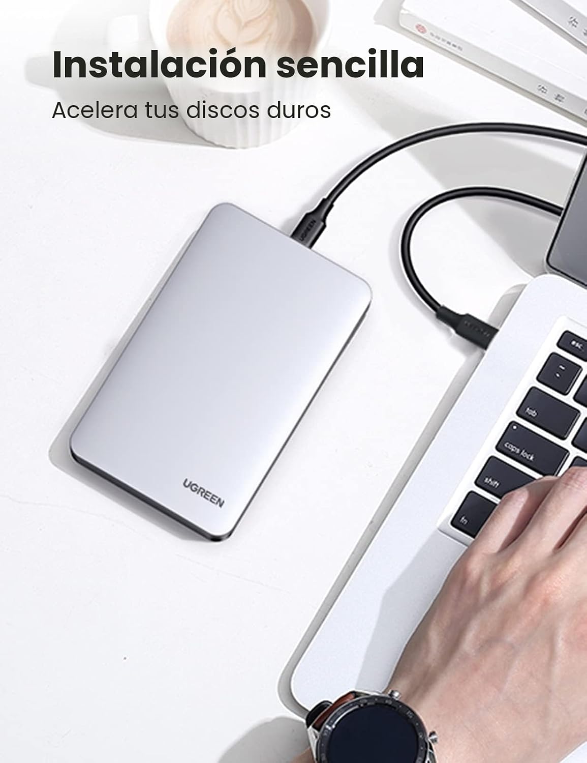 Carcasa-de-Disco-Duro-UGREEN-USB-C-para-SSD-HDD-SATA-de-2-5-pulgadas-de-Aluminio-8
