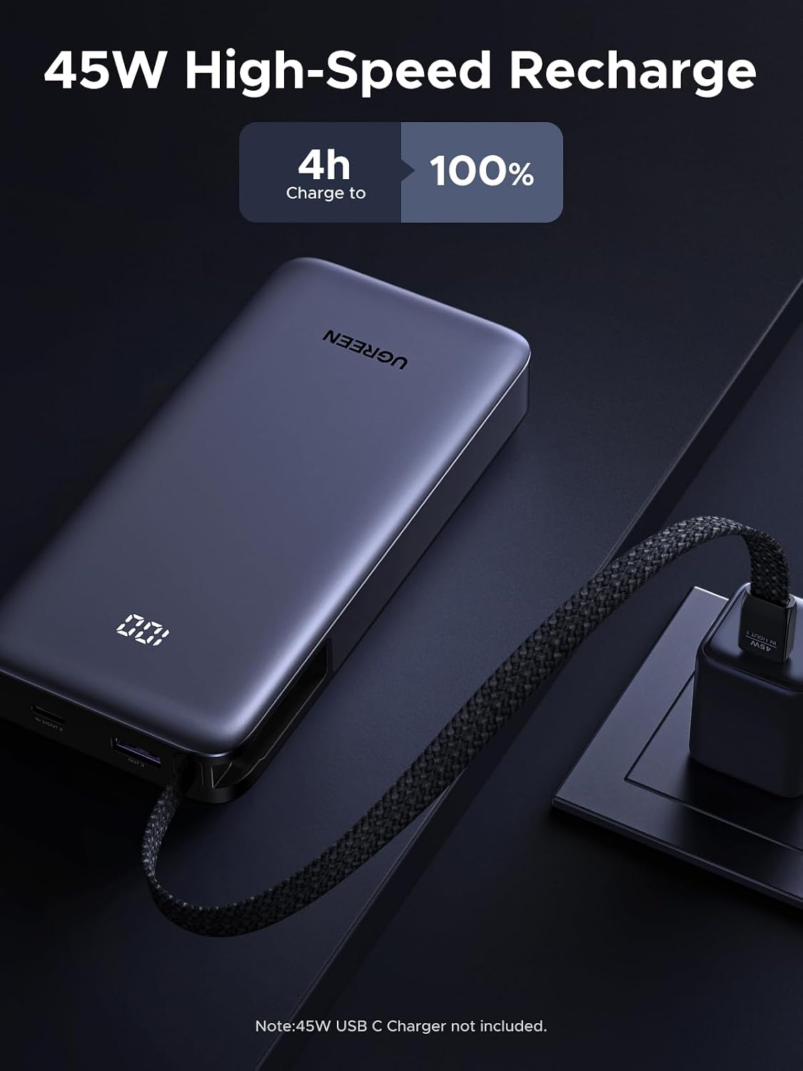 Power-Bank-UGREEN-Nexode-20-000-mAh-45-W-con-Cable-Integrado-8