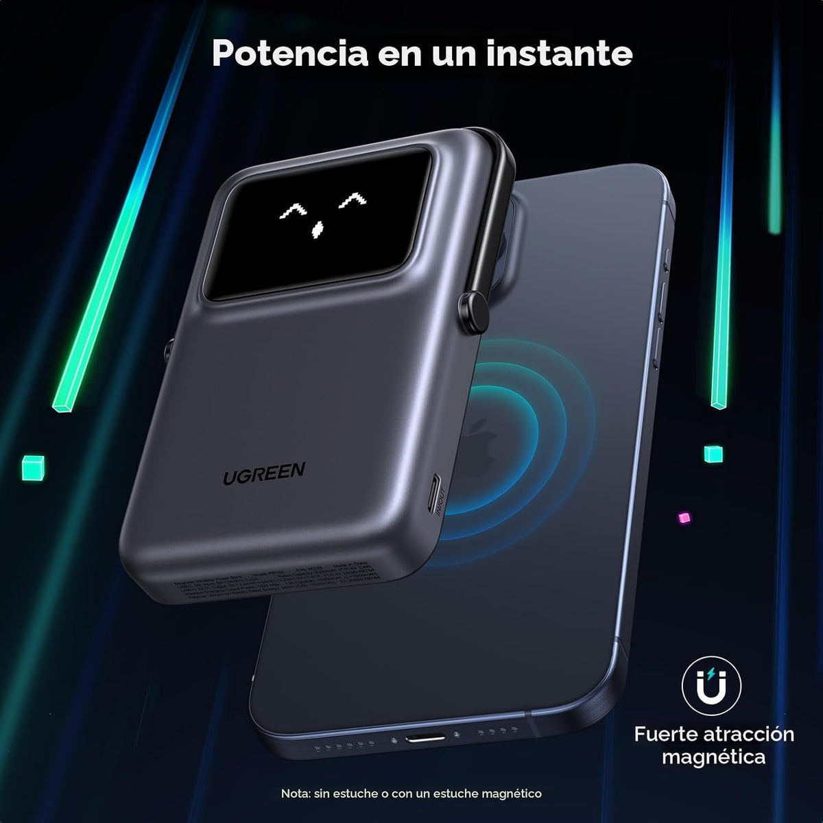 Power-Bank-Magnético-UGREEN-Uno-10-000-mAh-PD-20-W-con-Carga-Qi-7-5-W-2