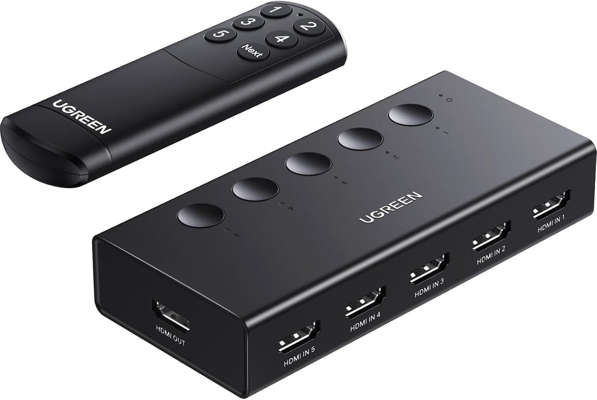 Switch-HDMI-UGREEN-4K-60Hz-de-5-Entradas-y-1-Salida-con-Control-Remoto-HDR-y-VRR-portada