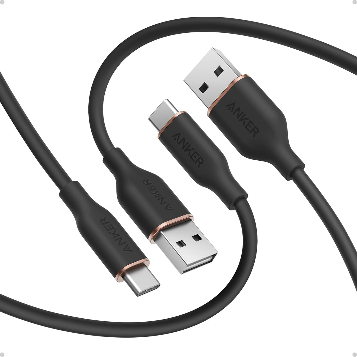Cable Anker USB A a USB C, cable de flujo, cable USB a USB C (paquete de 2