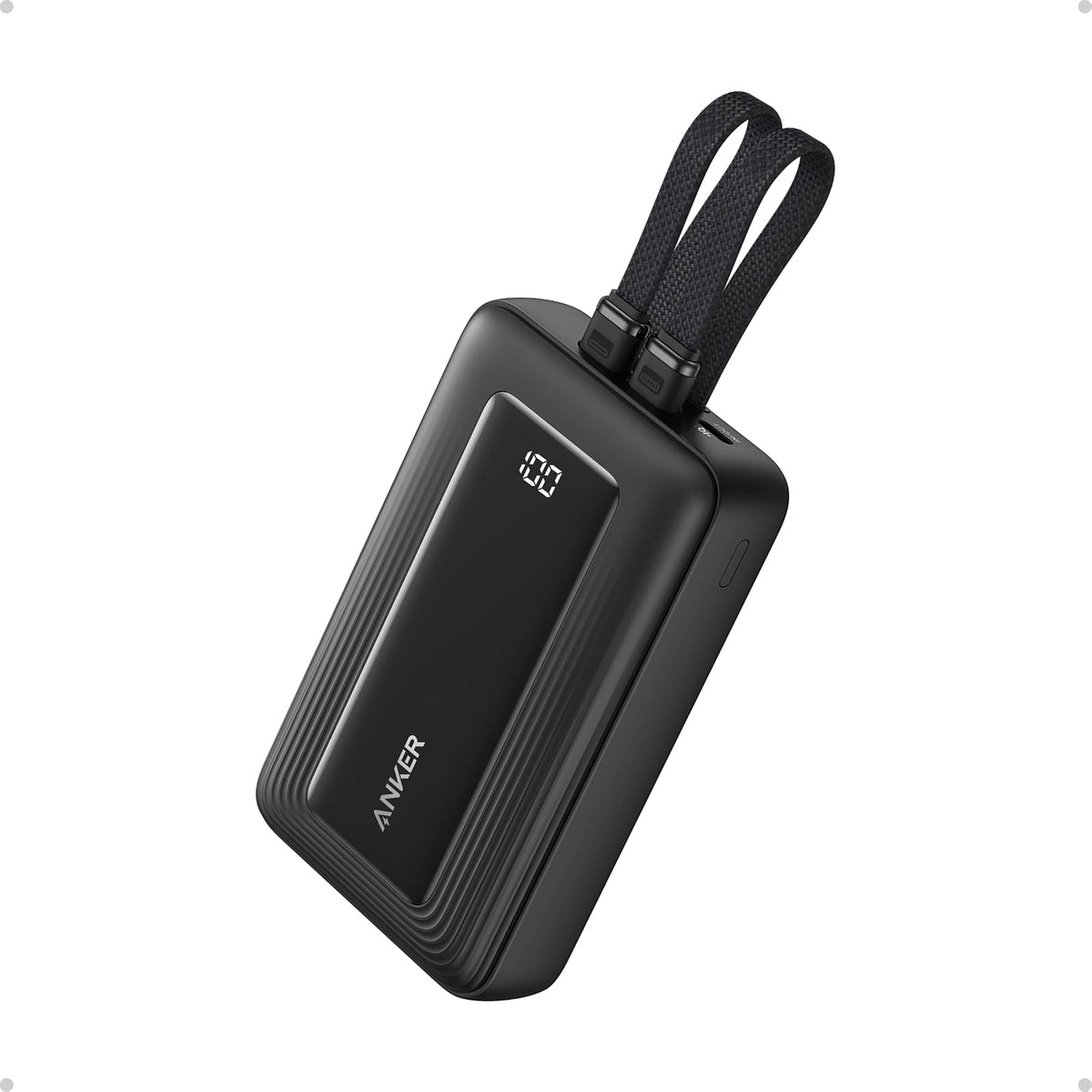 Power Bank Anker cargador portátil de 20,000 mAh 30 W, cables USB-C y Lightning