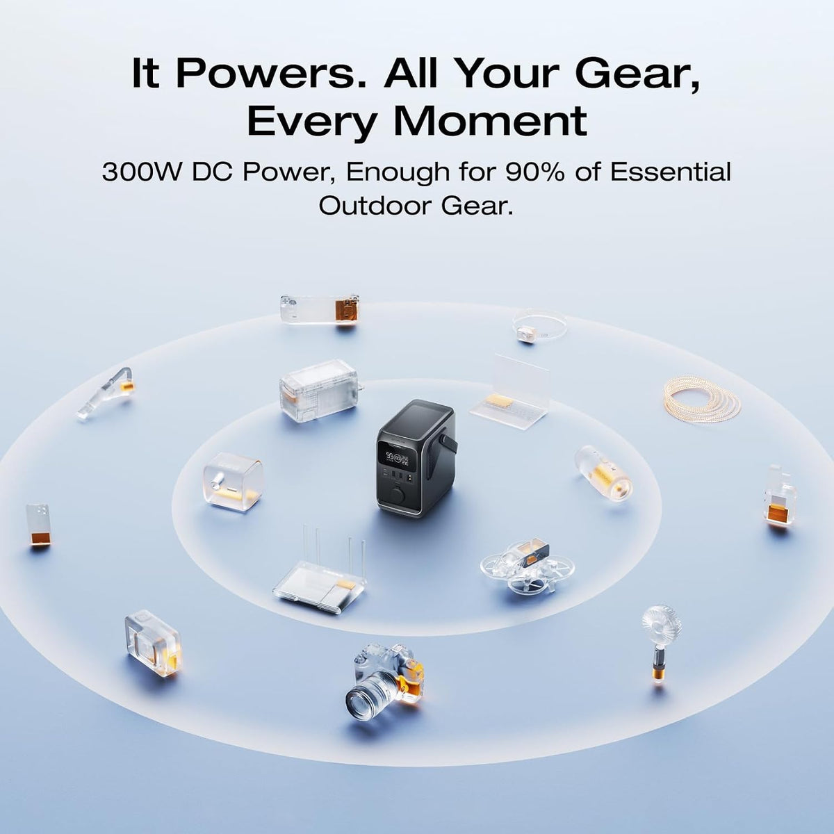 Power-Bank-EcoFlow-TRAIL-Carga-300-W-Negro-y-Gris-uso