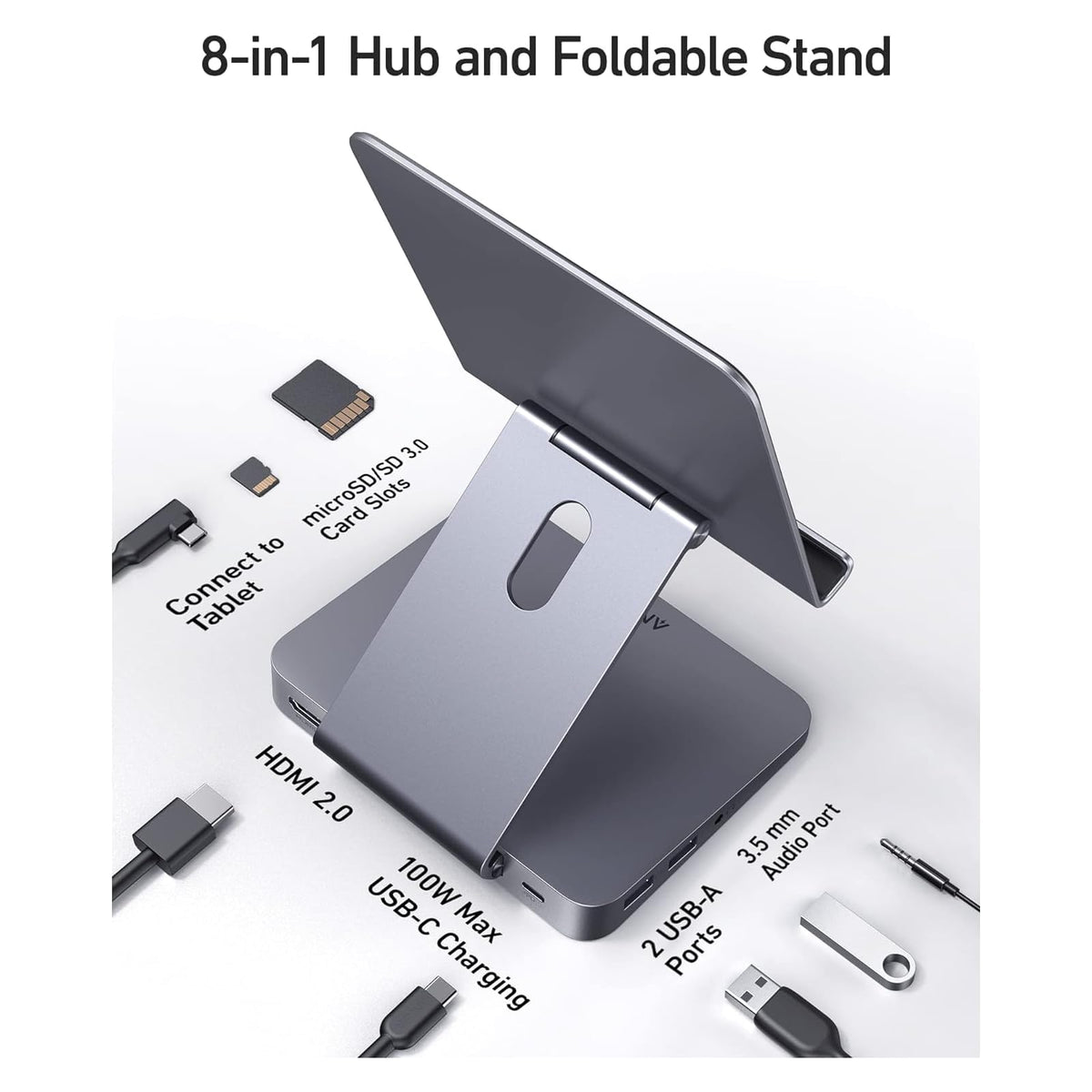 Hub USB Anker USB C para iPad, 551 USBC Hub (8 en 1) - vista 3