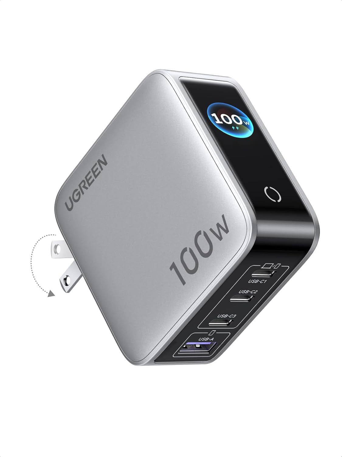 Cargador-UGREEN-Nexode-Pro-100-W-de-4-Puertos-con-Pantalla-Inteligente-portada