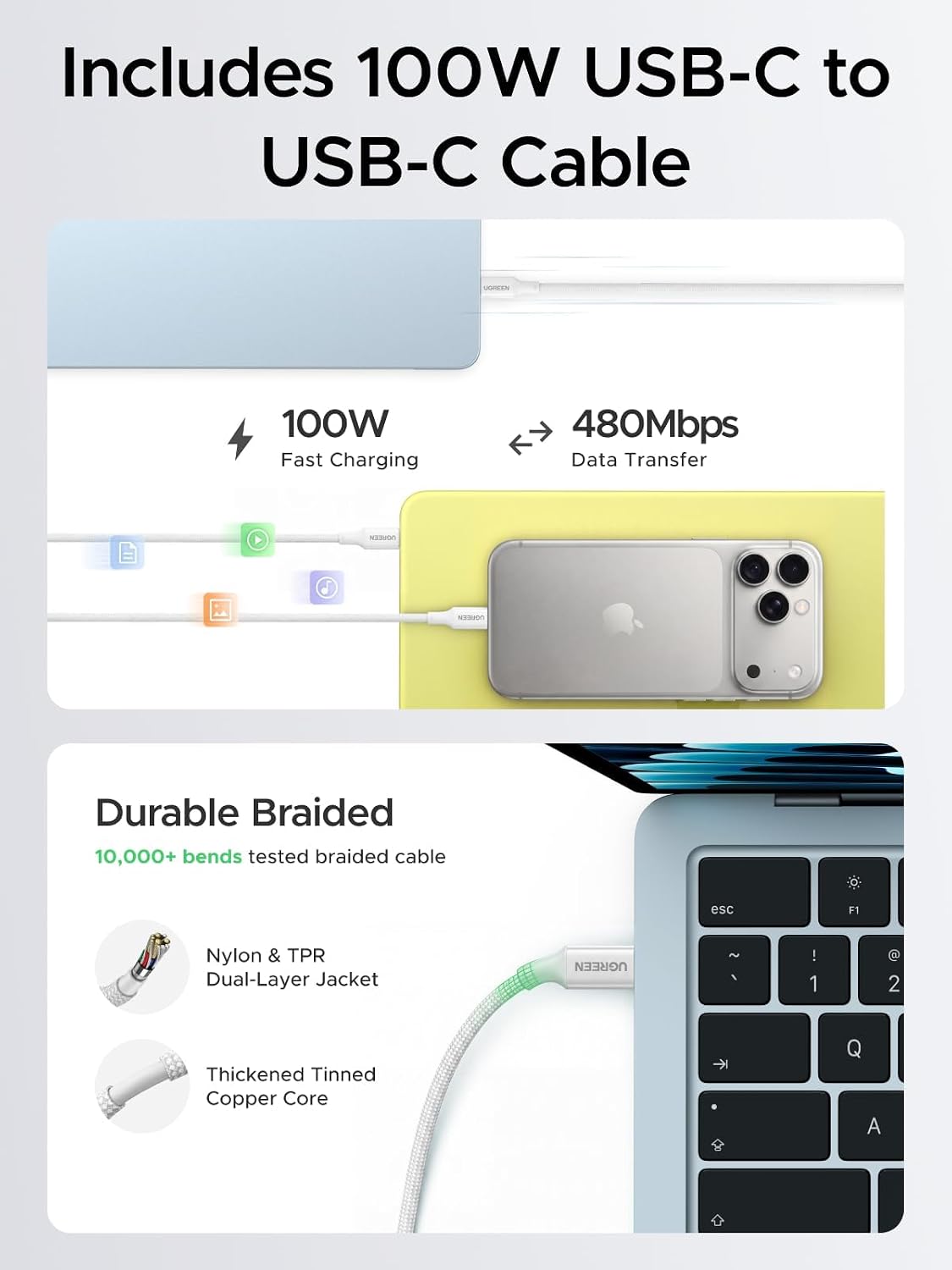 Cargador-de-Pared-UGREEN-Nexode-Air-65-W-GaN-USB-C-con-Cable-5