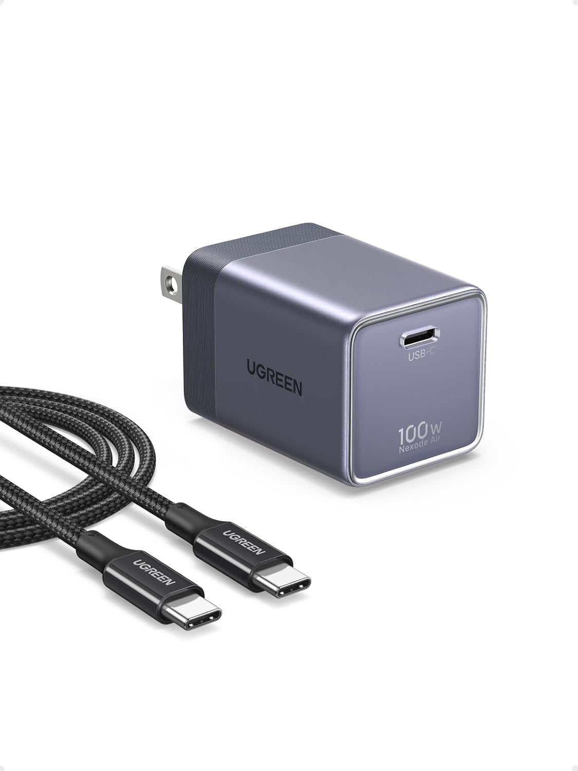 Cargador-de-Pared-UGREEN-Nexode-Air-100-W-GaN-con-Cable-USB-C-portada