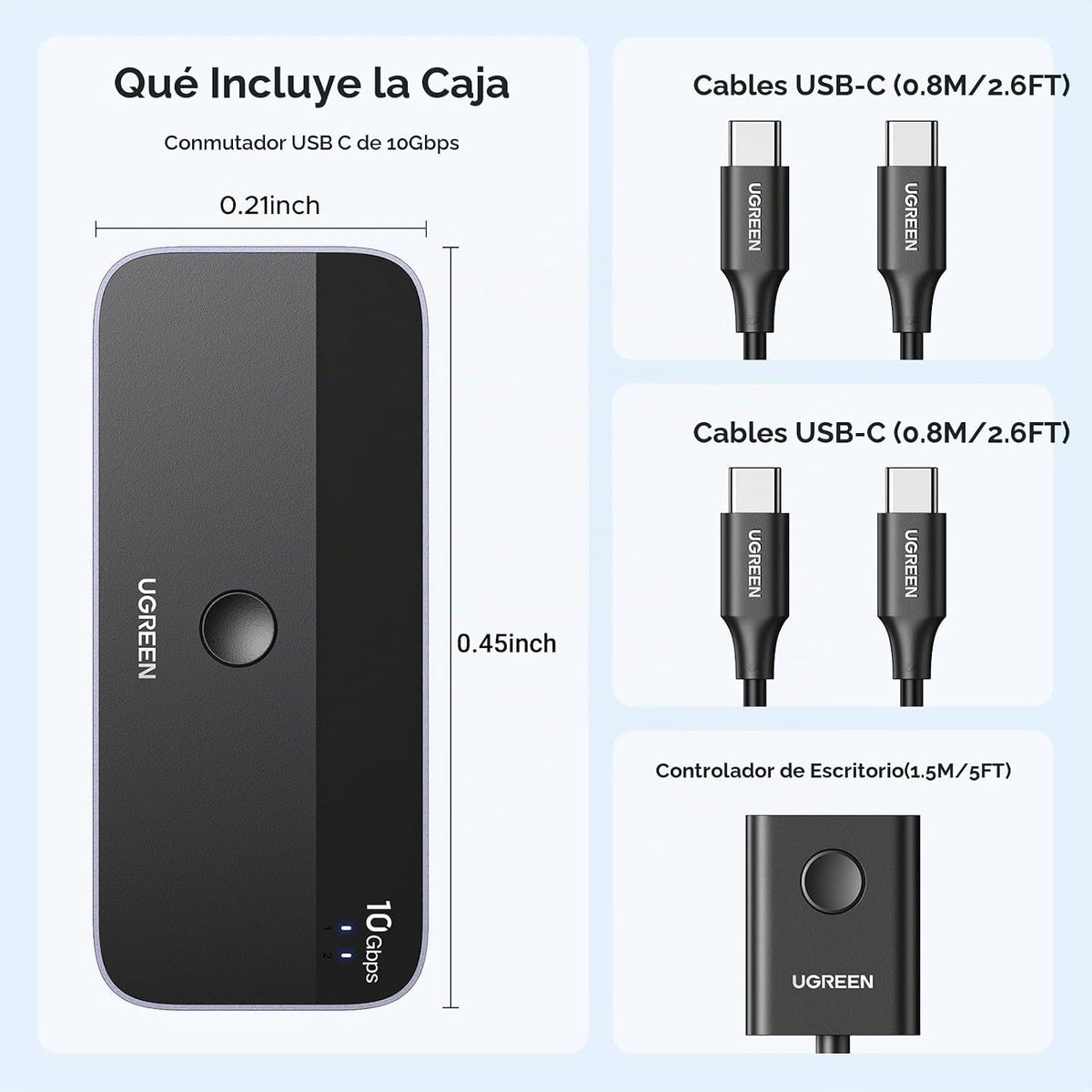 Conmutador-USB-C-UGREEN-para-2-Computadoras-con-4-Puertos-USB-3-2-de-10-Gbps-7