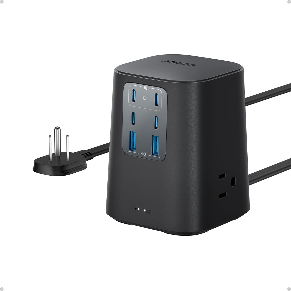 Regleta Anker Cargador de escritorio, regleta 9 en 1 con protector de