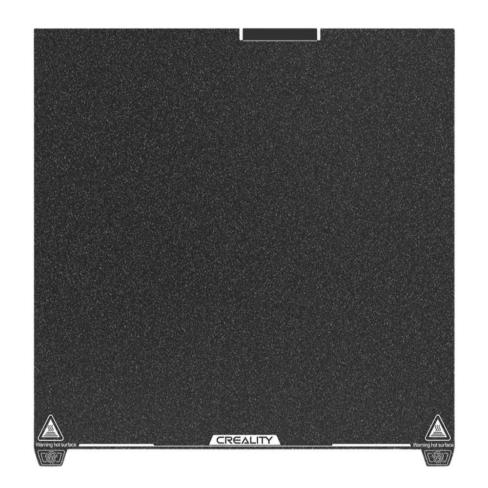 Placa de impresión Creality K2 Plus PEI Frosted: recubrimiento PEI premium con altísima adherencia, excelente resistenci