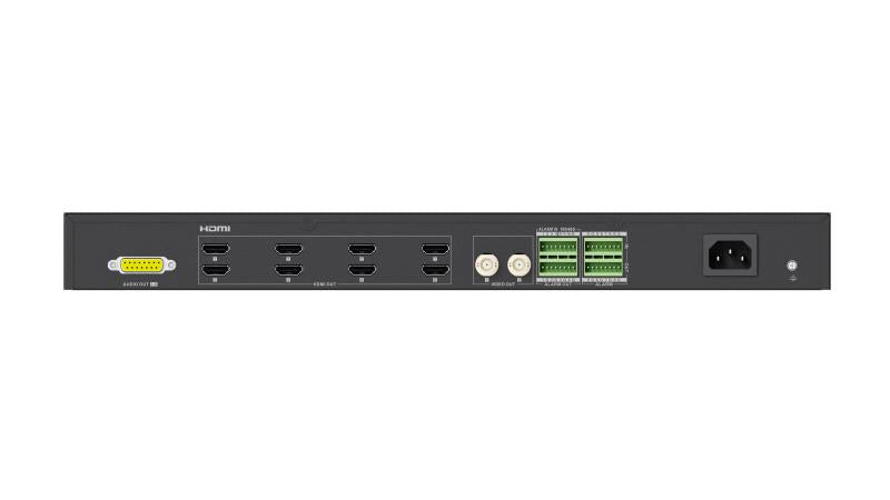 Videowall Hikvision - Decodificador de Vídeo de 8 Salidas HDMI 4K - Soporta hasta 128 canales de Vídeo Simultáneos - DS-