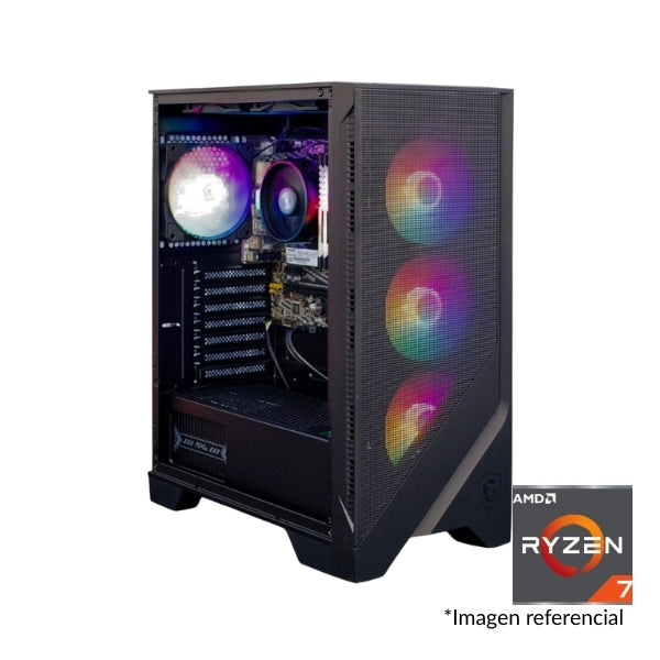 PC Computador NSX GAMING - AMD Ryzen 7 5700G 4.6GHz - 16GB RAM DDR4 3200MHz - 512GB SSD M.2 - Placa A520M - Fuente 550W - NegroNSX GAMING RYZEN 7-5700G 16GB DDR4 3200MHZ 512GB SSD M.2 PLACA A520M PSU 550+ WIN11 H