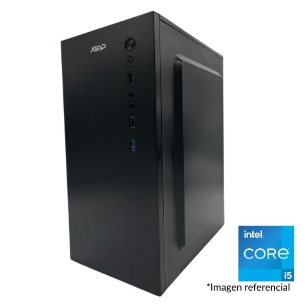 PC Computador JEMIP GALAN - Intel Core i5-10400 4.3GHz - 8GB RAM DDR4 - 256GB SSD - Fuente 600W - Negro