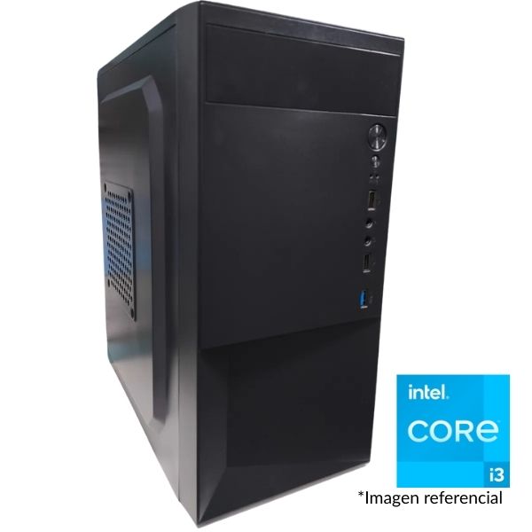 PC Computador AROA ISAP - Intel Core i3-4130 3.4GHz - 8GB RAM DDR3 - 120GB SSD - Fuente 600W - Negro