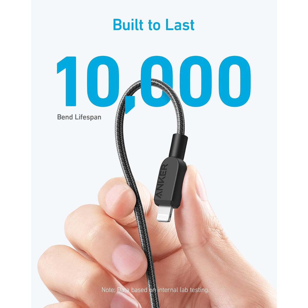 Cable Anker USB C a Lightning 310, cable certificado MFi (paquete de 2 - vista 4