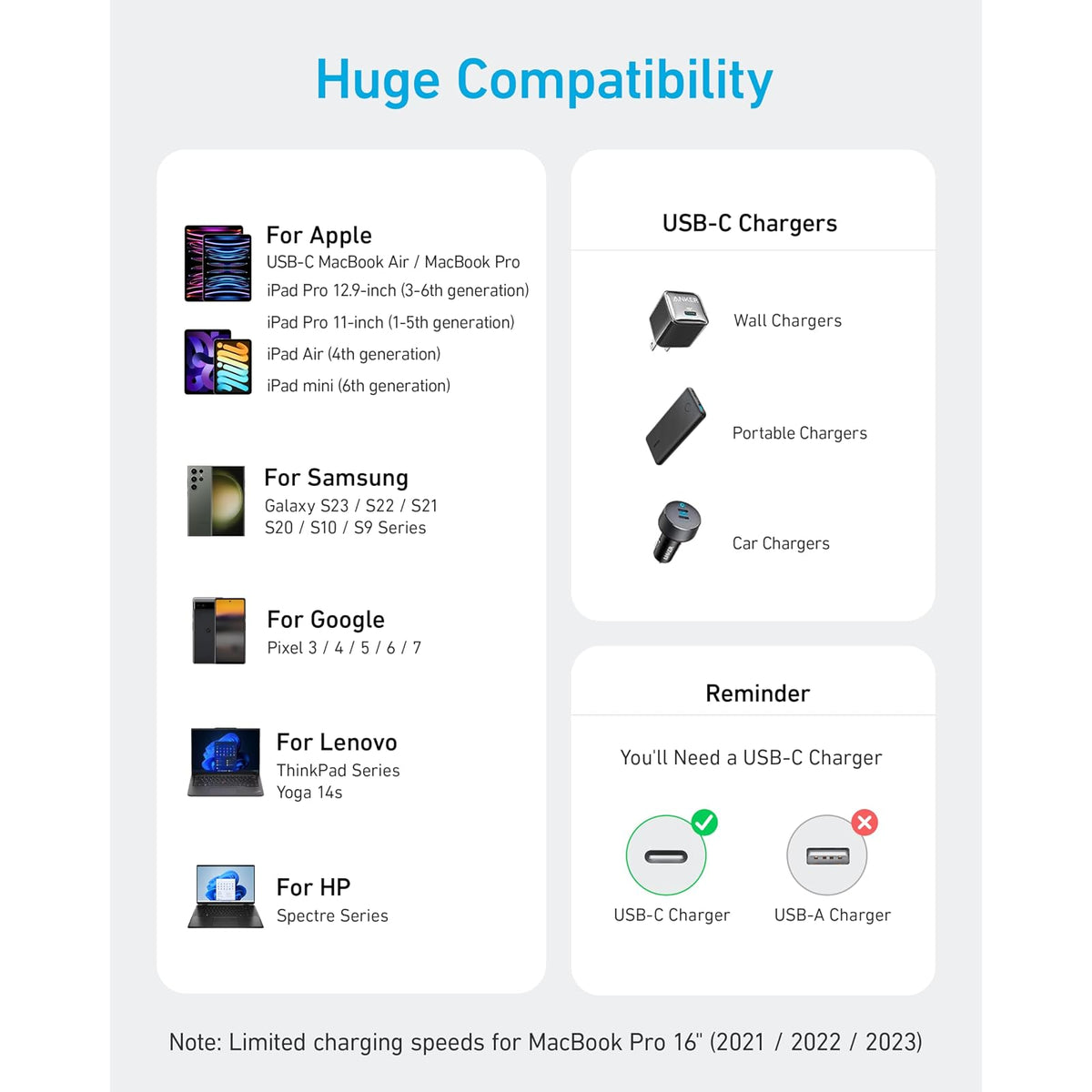 Cable Anker USB C a USB C, cable de carga rápida de 240 W (paquete de 2 - vista 6