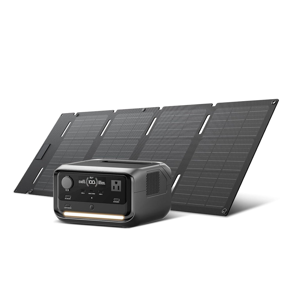 Estacion-de-Energia-Portatil-EcoFlow-RIVER-3-Plus-286-Wh-600-W-con-Panel-Solar-de-45-W-portada