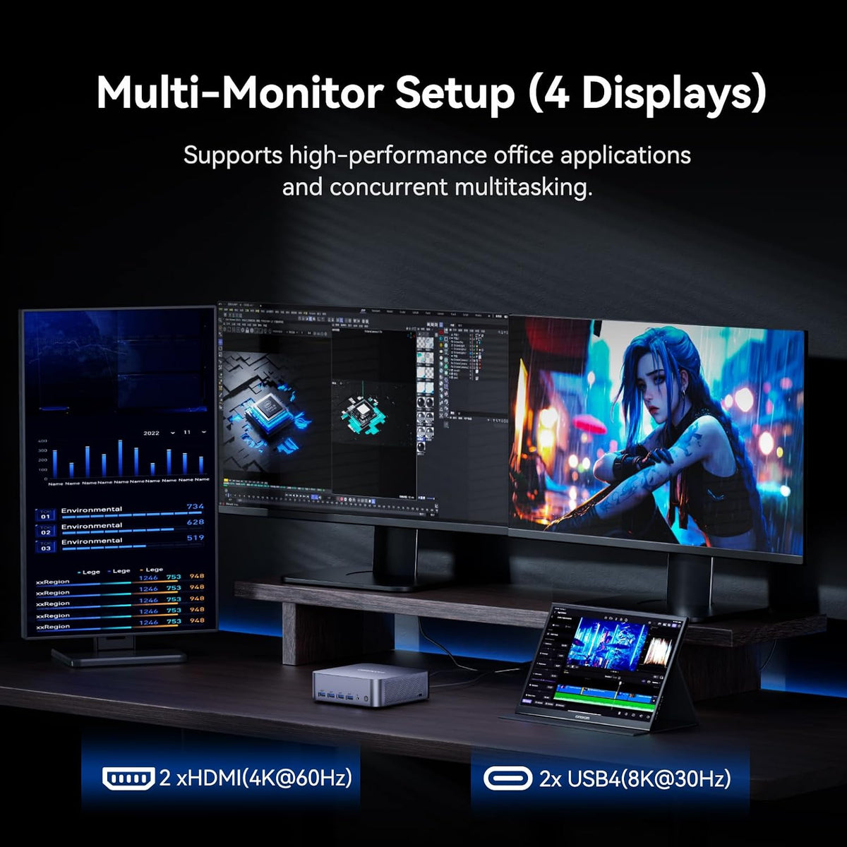 Mini-PC-GEEKOM-GT1-Mega-32-GB-RAM-2-TB-SSD-con-U9-185H-y-Windows-11-pantalla