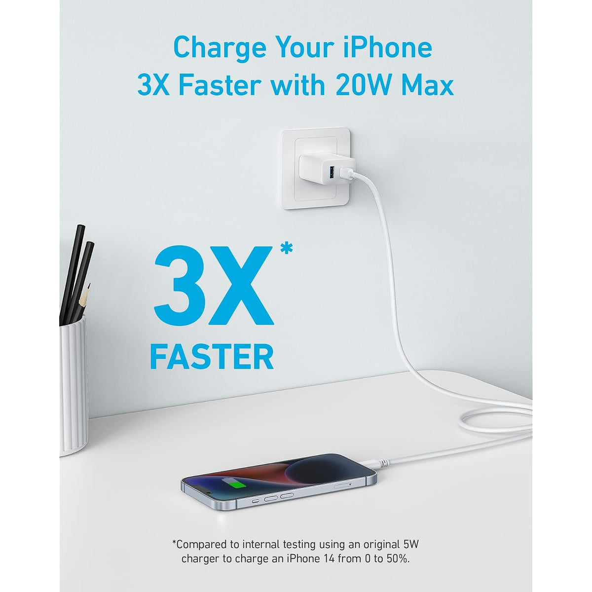 Cable Anker Lightning de 5.9 ft, paquete de 2 cargadores de 20 W - vista 7
