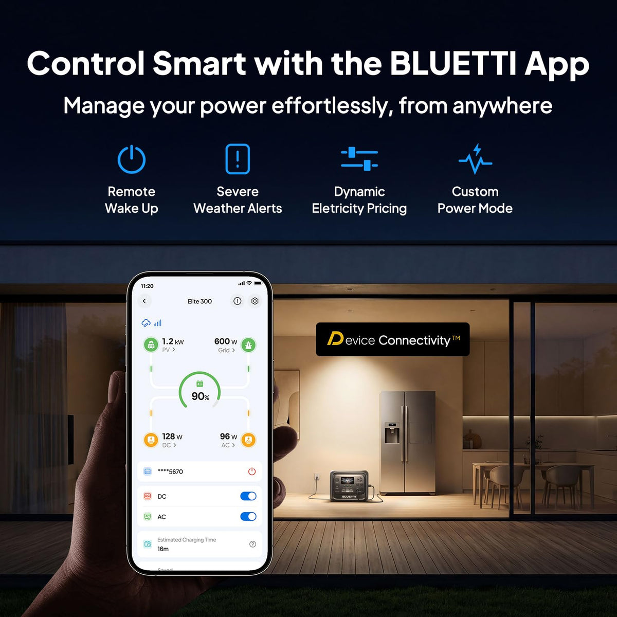 Estación de Energía Portátil BLUETTI Elite 300, 3014.4 Wh, 2400 W + Panel Solar 350 W