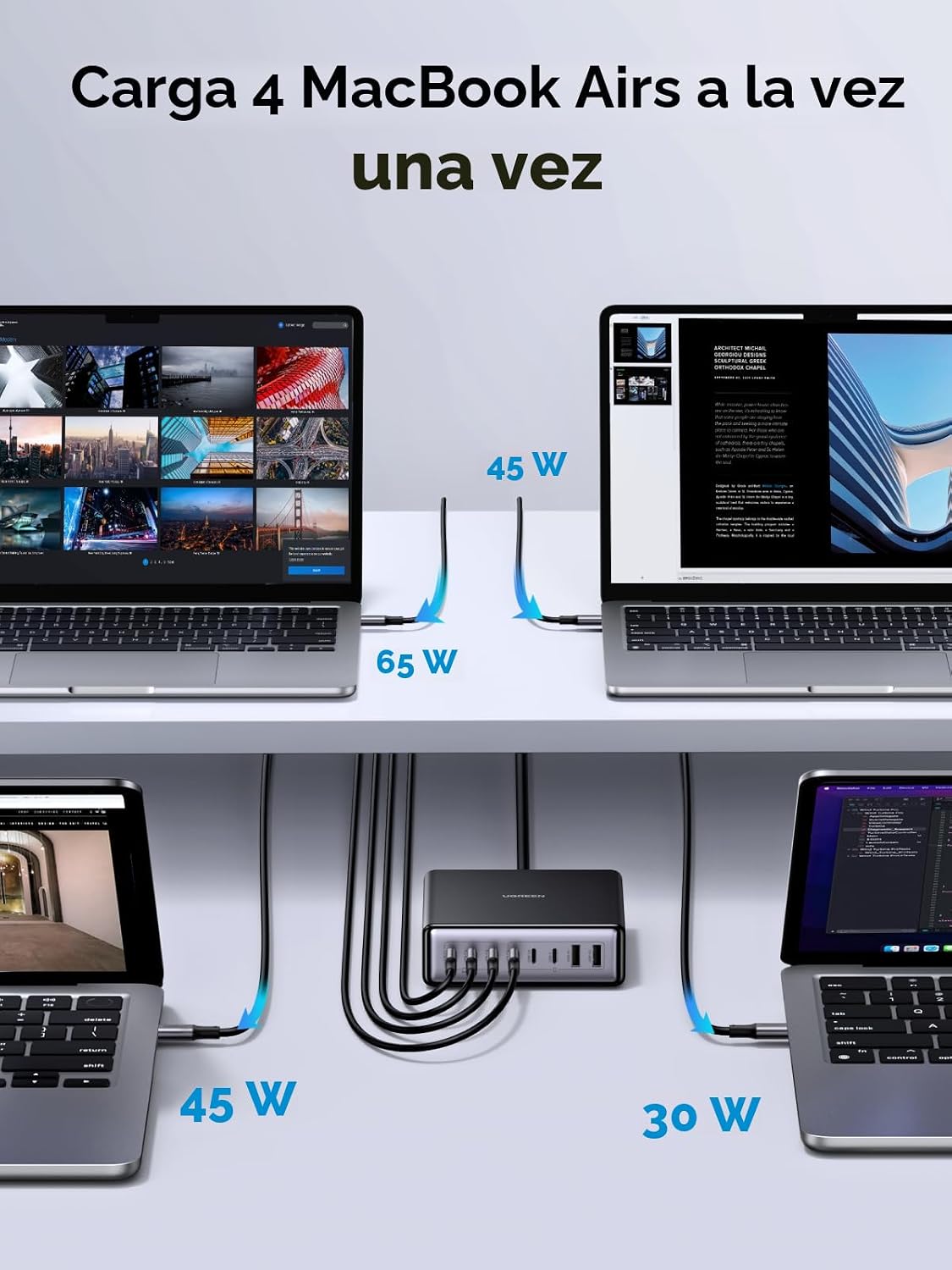 Estación-de-Carga-UGREEN-Nexode-200-W-de-8-Puertos-USB-C-con-PD-100-W-5