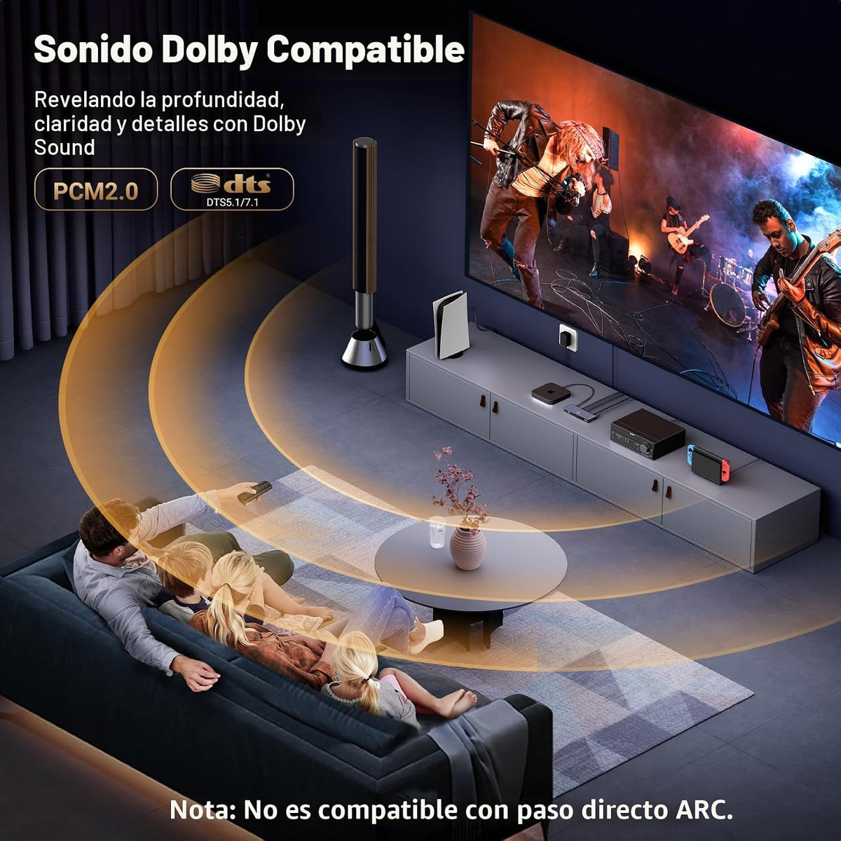 Switch-HDMI-UGREEN-8K-60Hz-de-5-Entradas-y-1-Salida-con-Control-Remoto-y-HDR10-5