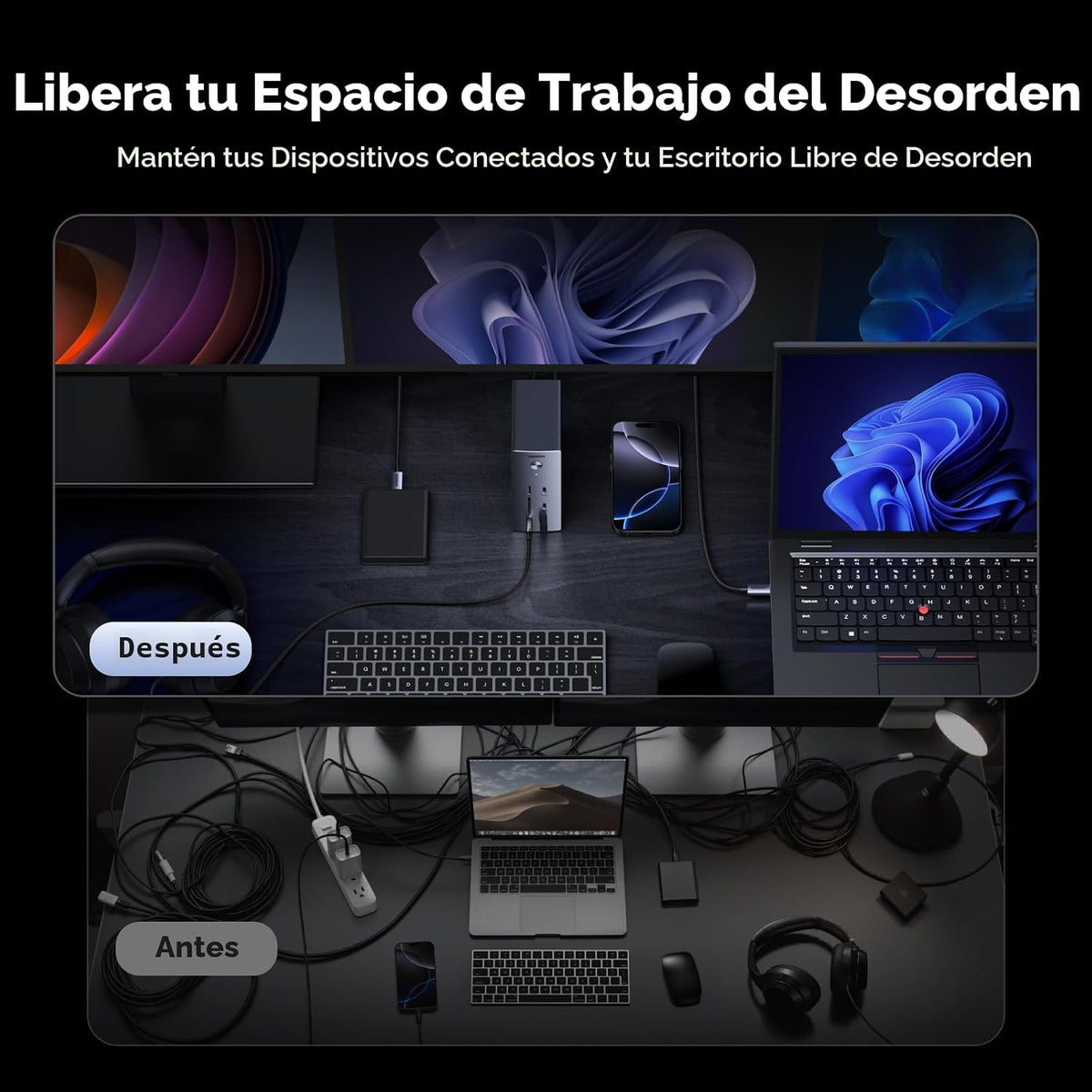 Estación-de-Acoplamiento-UGREEN-USB-C-para-Triple-Monitor-con-2-HDMI-y-DP-7