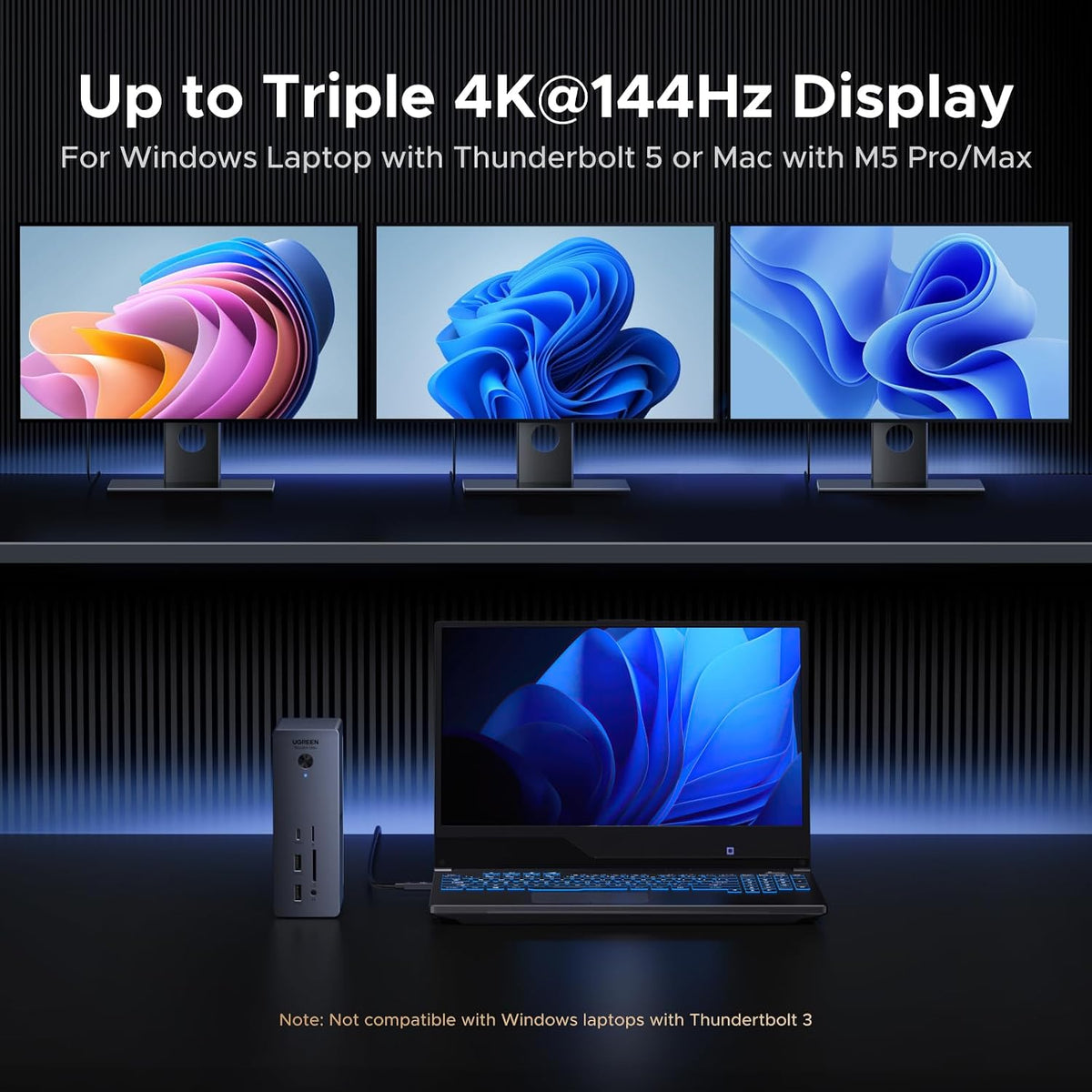Estación-de-Acoplamiento-UGREEN-Maxidok-Thunderbolt-5-con-Triple-4K-60Hz-5