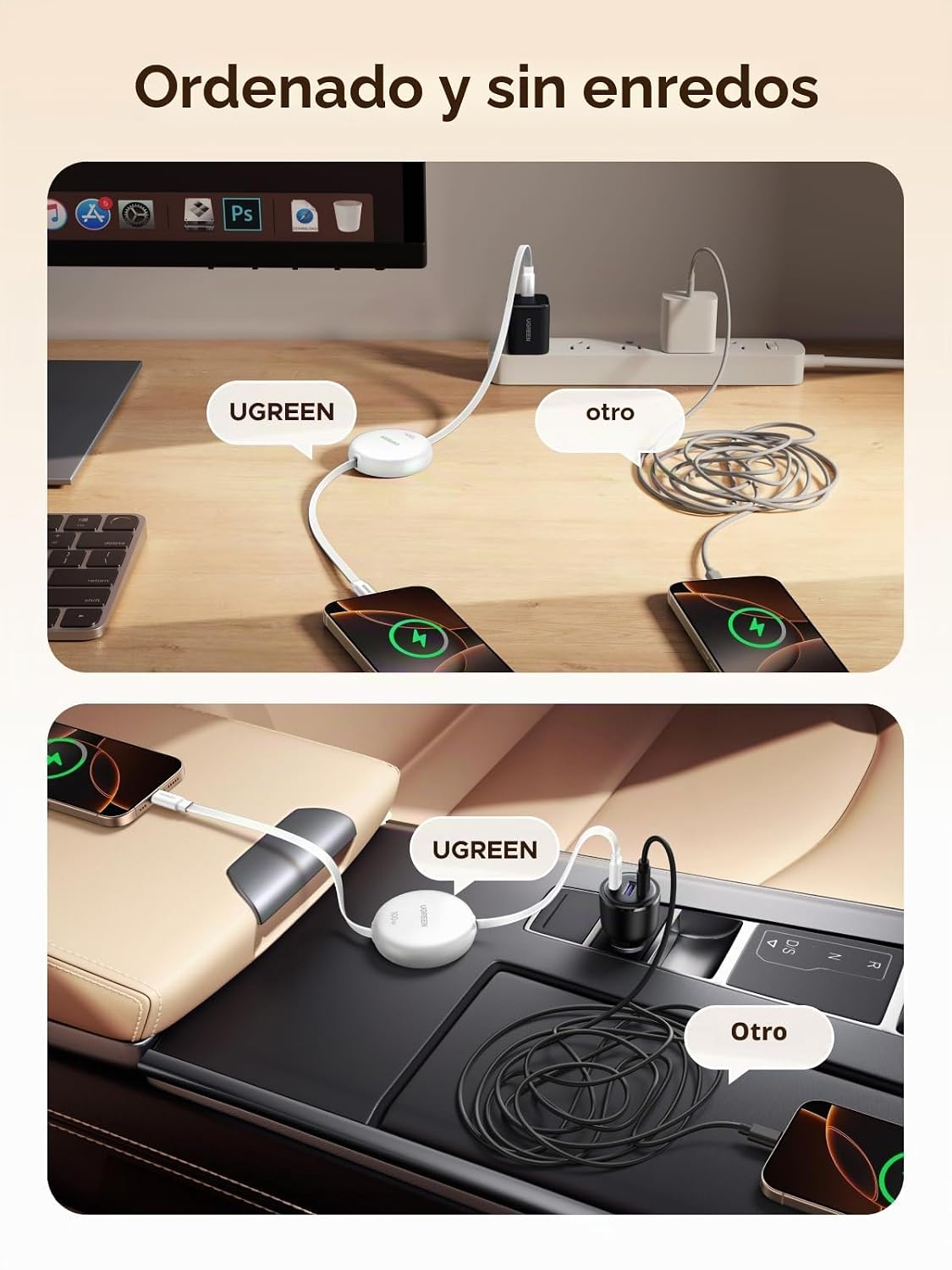 Cable-USB-C-Retráctil-UGREEN-100-W-de-Carga-Rápida-6