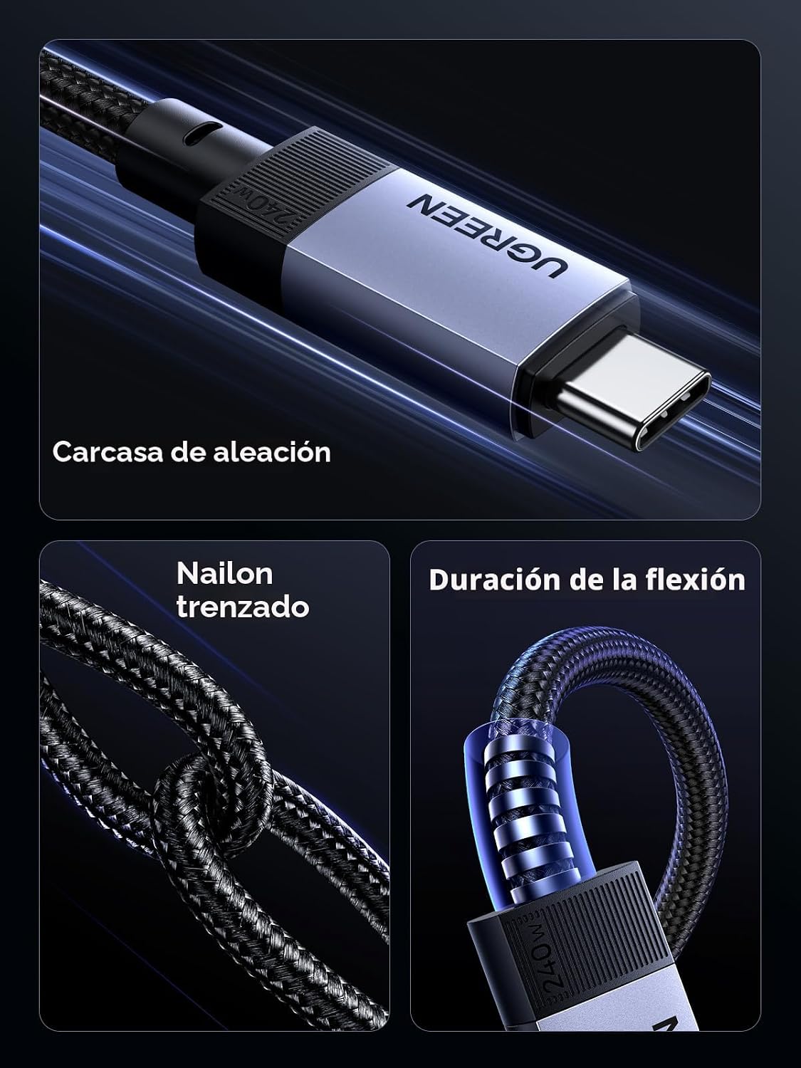 Cable-USB-C-a-USB-C-UGREEN-240-W-para-Thunderbolt-4-3-y-USB4-de-40-Gbps-5