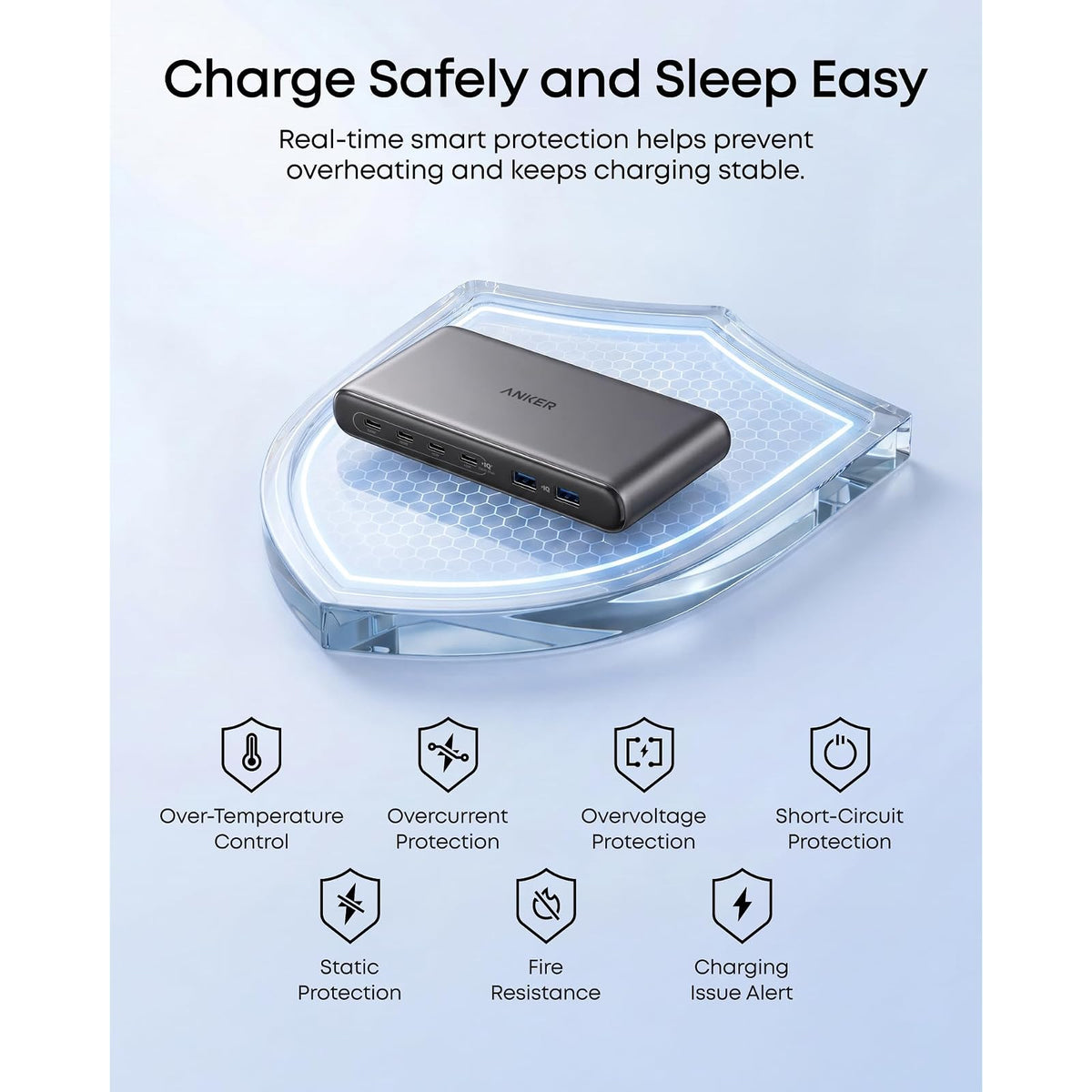 Cargador Anker Estación de carga de viaje, cargador USB C delgado de 150 W, 4 USB C - vista 5