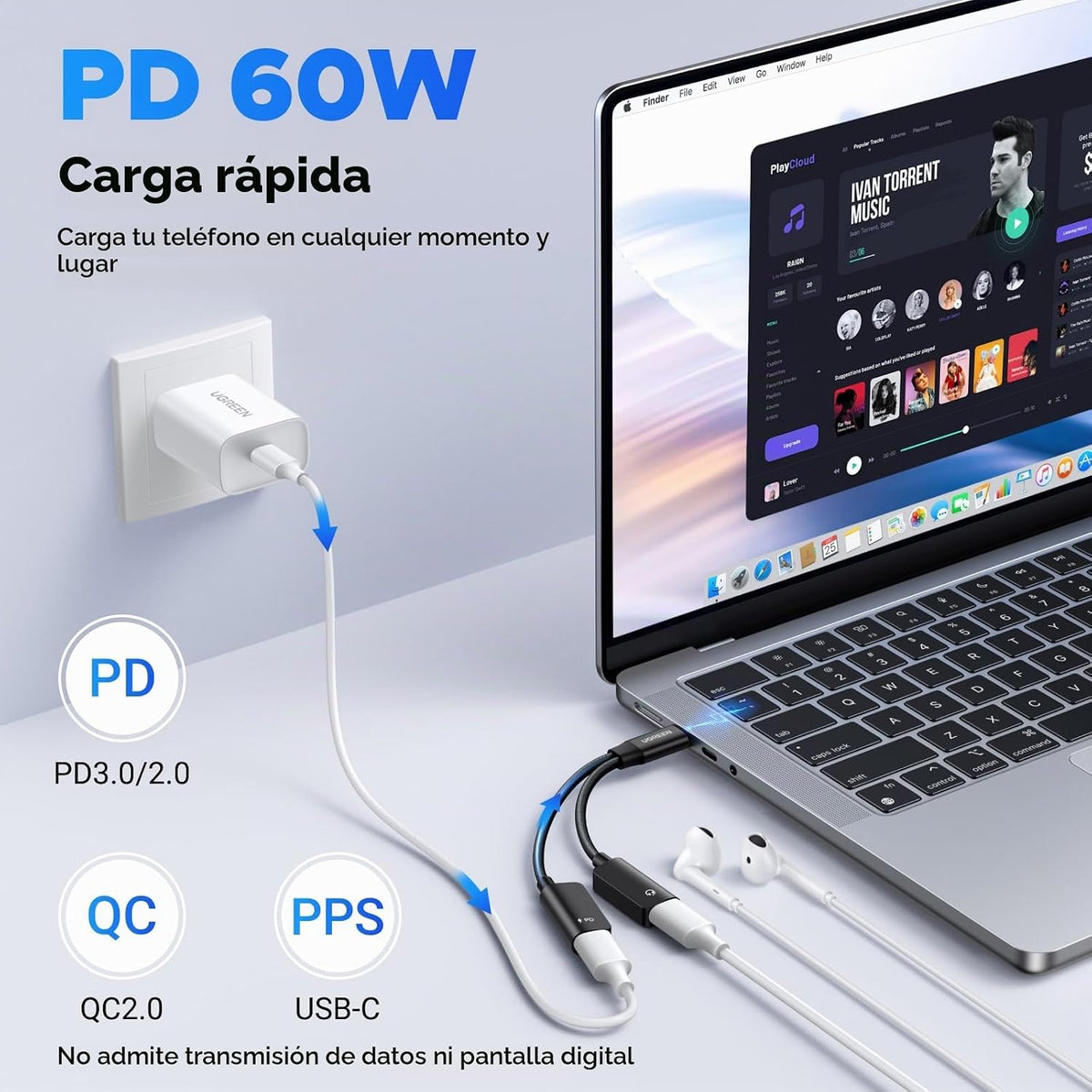 Divisor-Magnético-UGREEN-USB-C-1-a-2-para-Auriculares-y-Carga-3