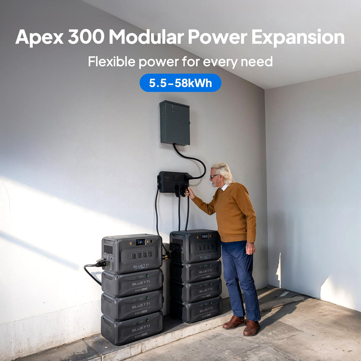 Batería de Expansión BLUETTI B300K, 5529.6 Wh