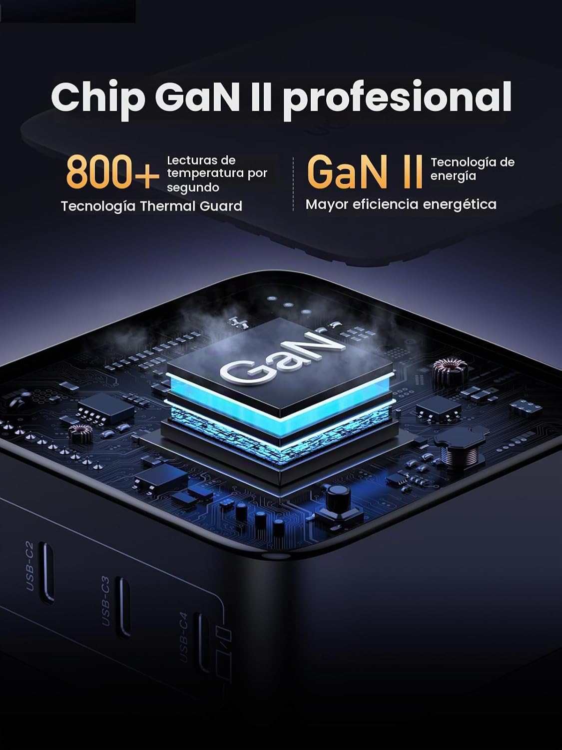 Cargador-de-Pared-UGREEN-Nexode-100-W-GaN-de-4-Puertos-USB-C-4