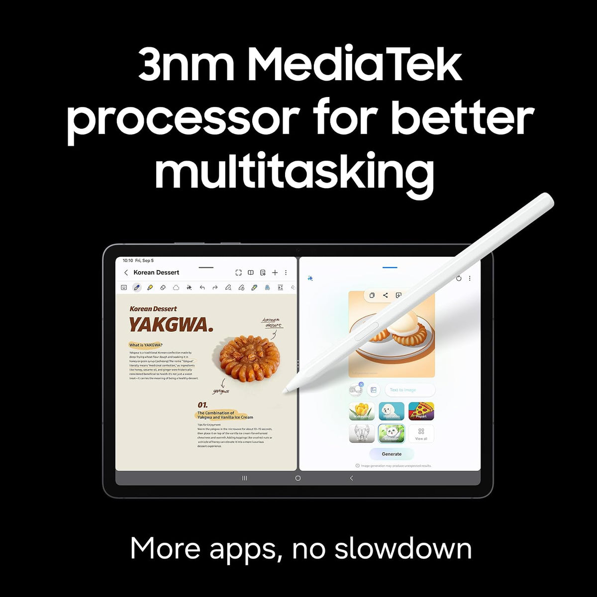 Tablet Samsung Galaxy Tab S11 11" - MediaTek Dimensity 9400+, 12 GB RAM, Android 16 - vista 5