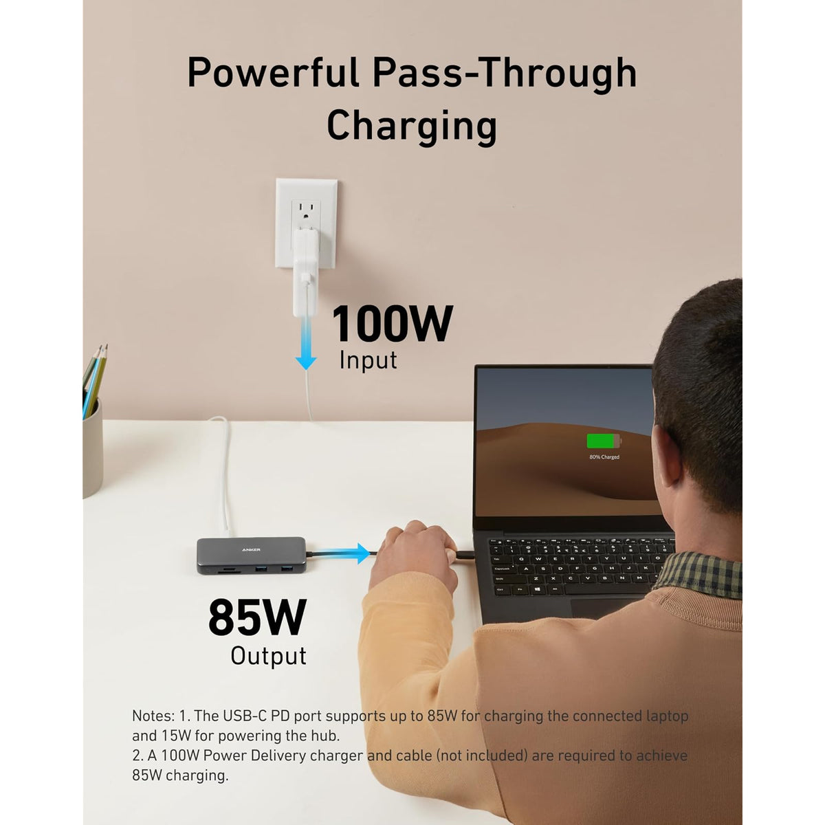 Hub USB Anker USB-C, adaptador Ethernet multipuerto 8 en 1 con puerto HDMI 4K - vista 6
