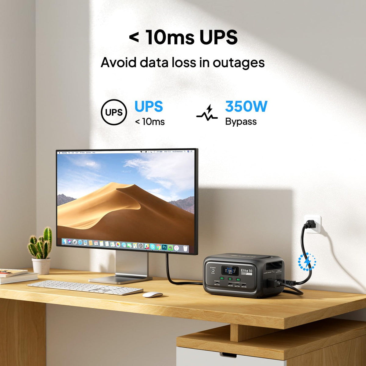 Estación de Energía Portátil BLUETTI Elite 10 Mini, 128 Wh, 200 W