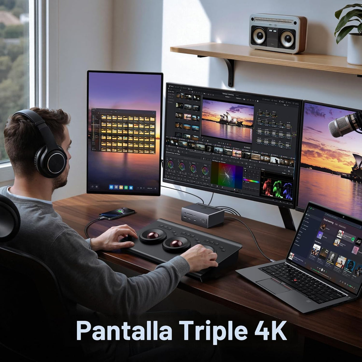 Estación-de-Acoplamiento-UGREEN-USB-C-para-Triple-Monitor-con-2-HDMI-y-DP-3