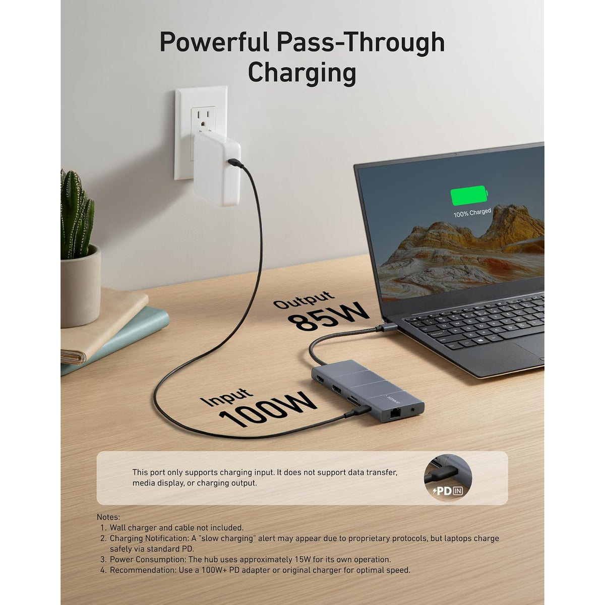 Hub USB Anker USB-C, estación de acoplamiento 11 en 1 monitor dual con - vista 7